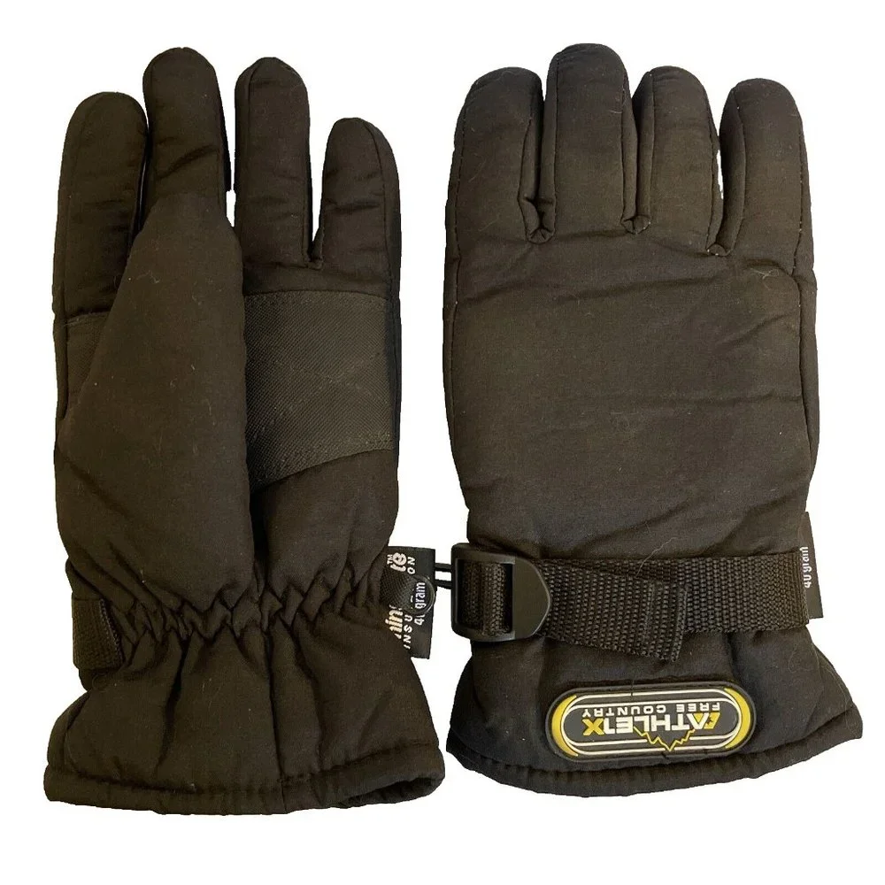 Athletx Free Country Thinsulate Youth 40 gram Snow Ski Winter Gloves Vintage